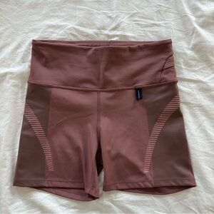 Athleta Women's High-Waisted Mauve Bike Shorts